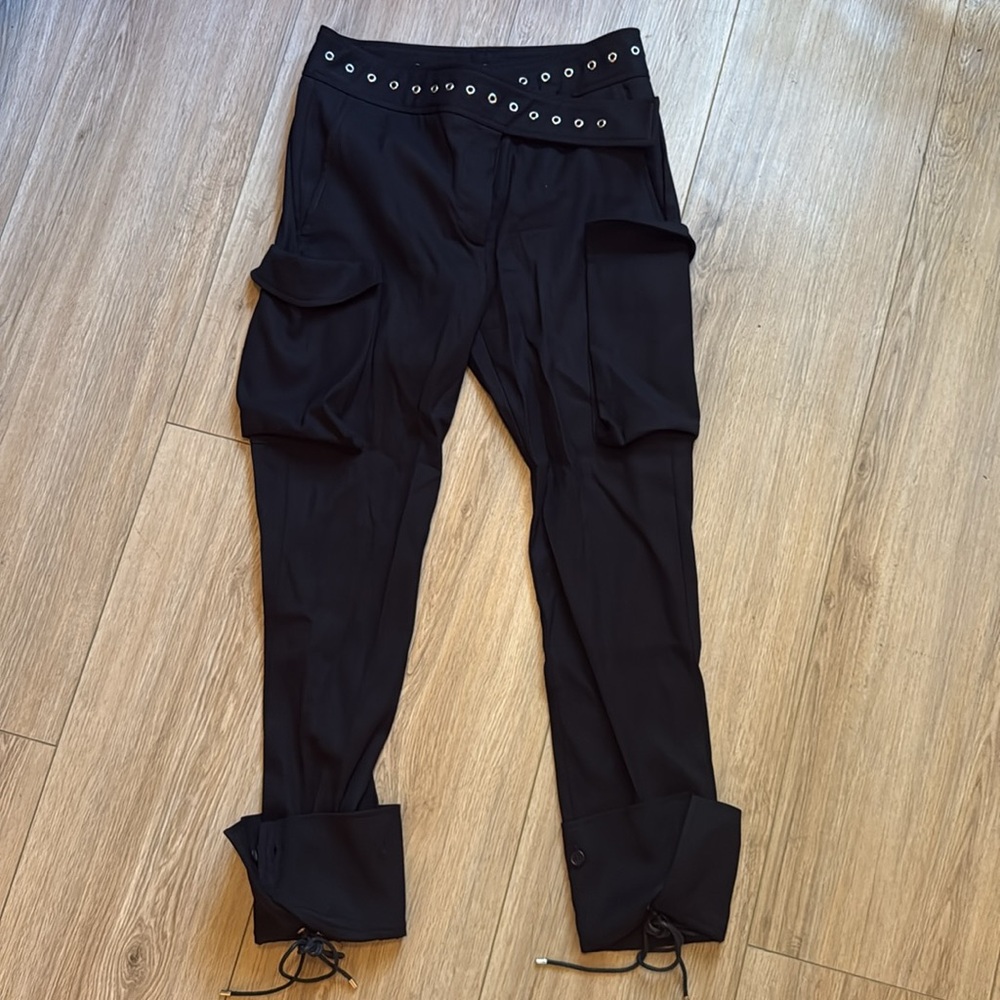 Slanted Waistband Cargo Pants
